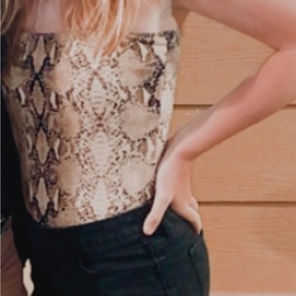 Tula J Boutique snakeskin bodysuit Sz: M
